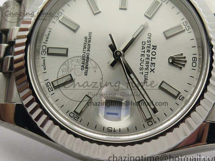 Good Copy Rolex Watches 1:1 DateJust Bracelet Silver MoistureWicking Stick Edition On Jubilee Markers Best 228238 A Dial 3511 SS Noob 1230